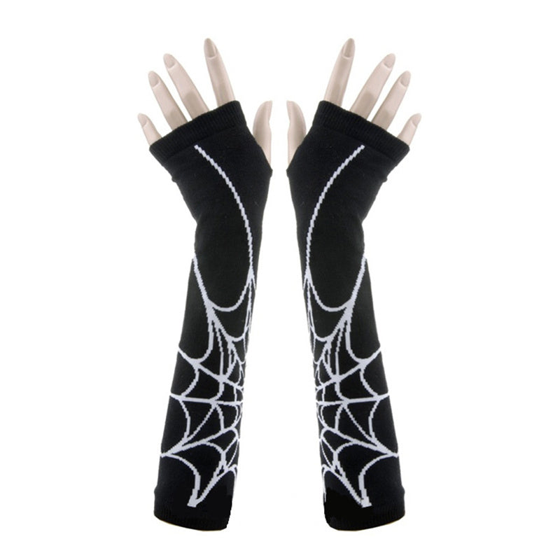 White spider web arm sleeve