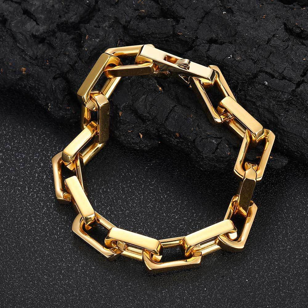Hip Hop Titanium Steel Ornament Personalized Bracelet
