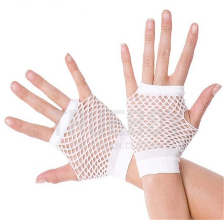 Party Half Finger Fingerless Net Leisure Gloves