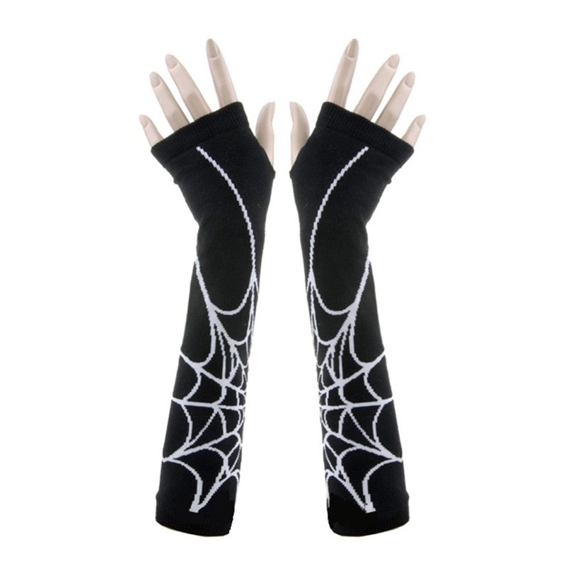 White spider web arm sleeve