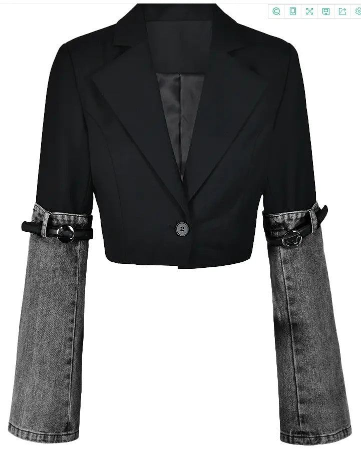New Design Sense Cuff Belt Versatile Short Top