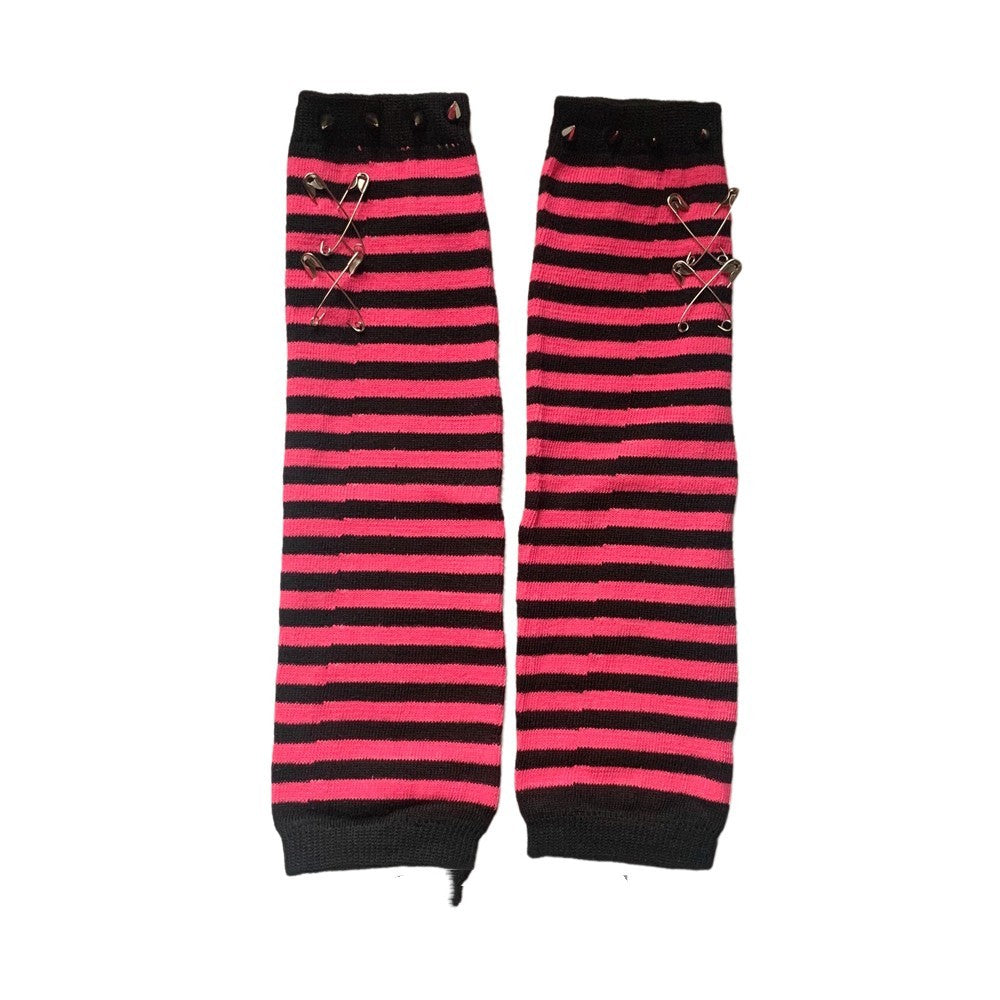 Non-mainstream Pin Rivet Dark Fingerless Oversleeve