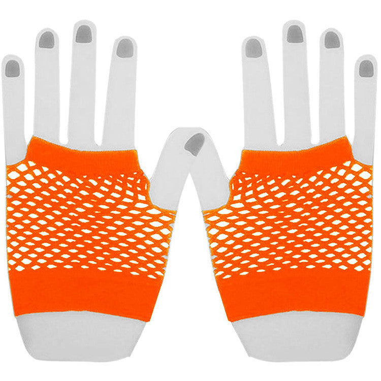Party Half Finger Fingerless Net Leisure Gloves