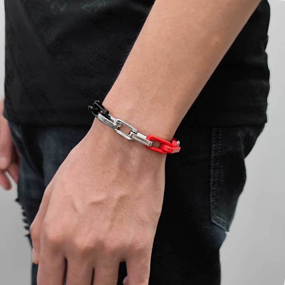Hip Hop Titanium Steel Ornament Personalized Bracelet