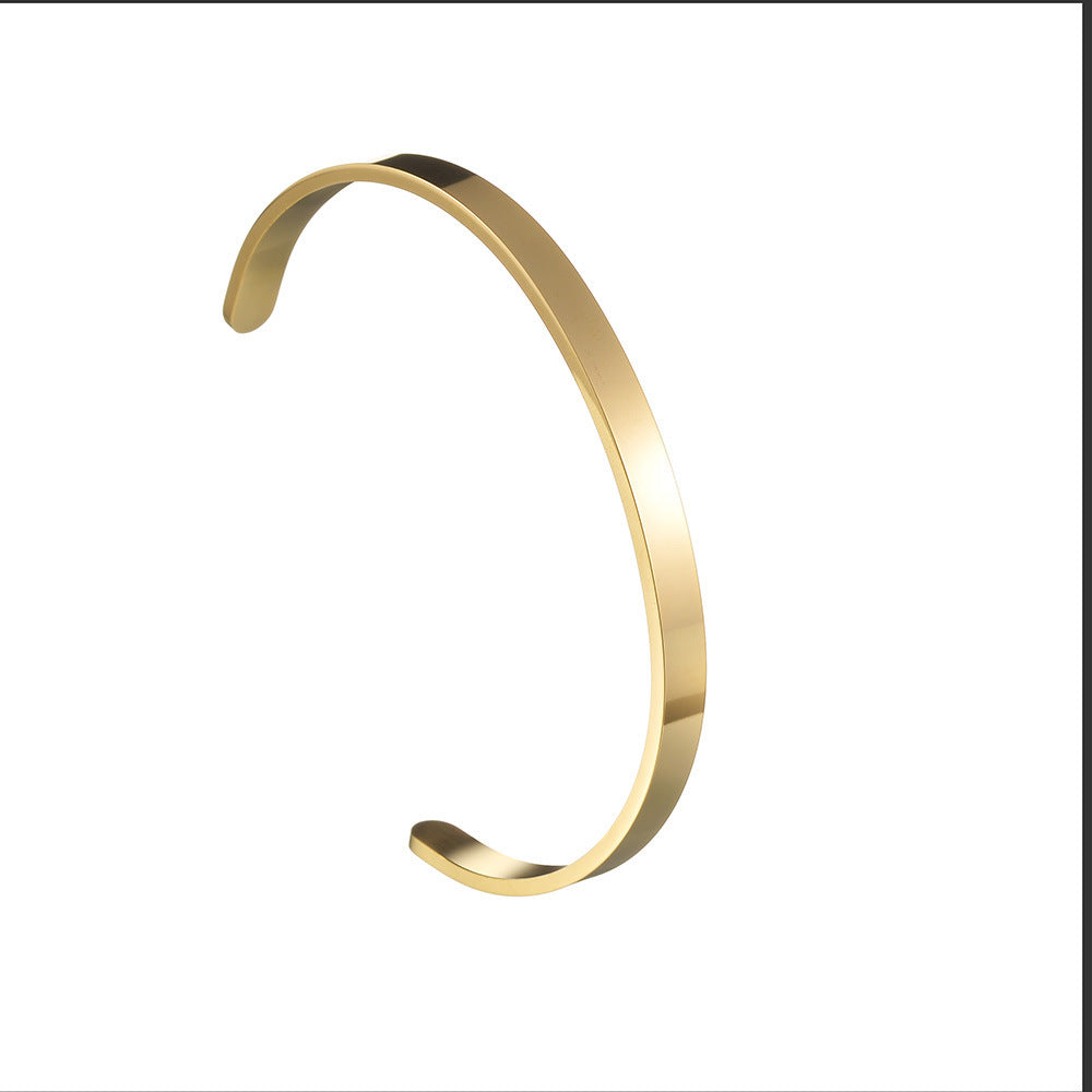 C- Shaped Bracelet Vacuum Plating Does Not Fade