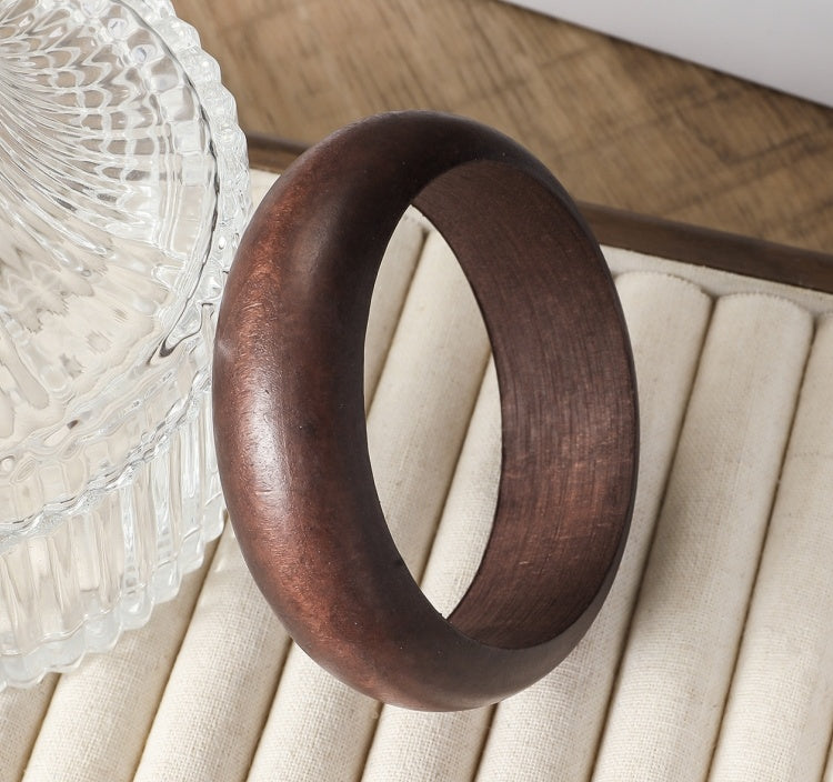 Exaggerated And Personalized Vintage Cut Wooden Bracelet