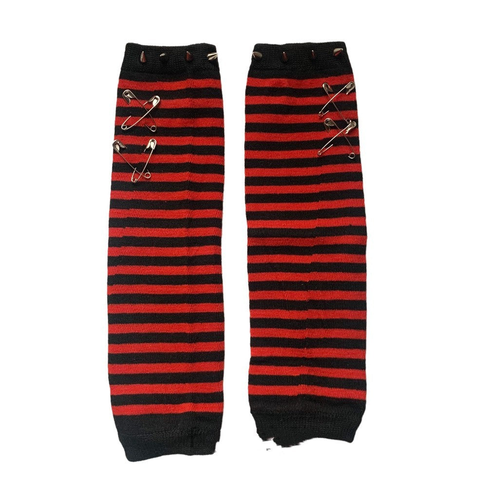 Non-mainstream Pin Rivet Dark Fingerless Oversleeve
