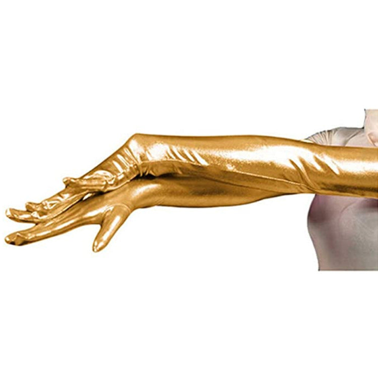 Stage Performance Prom Rubberized Tight Gloves
