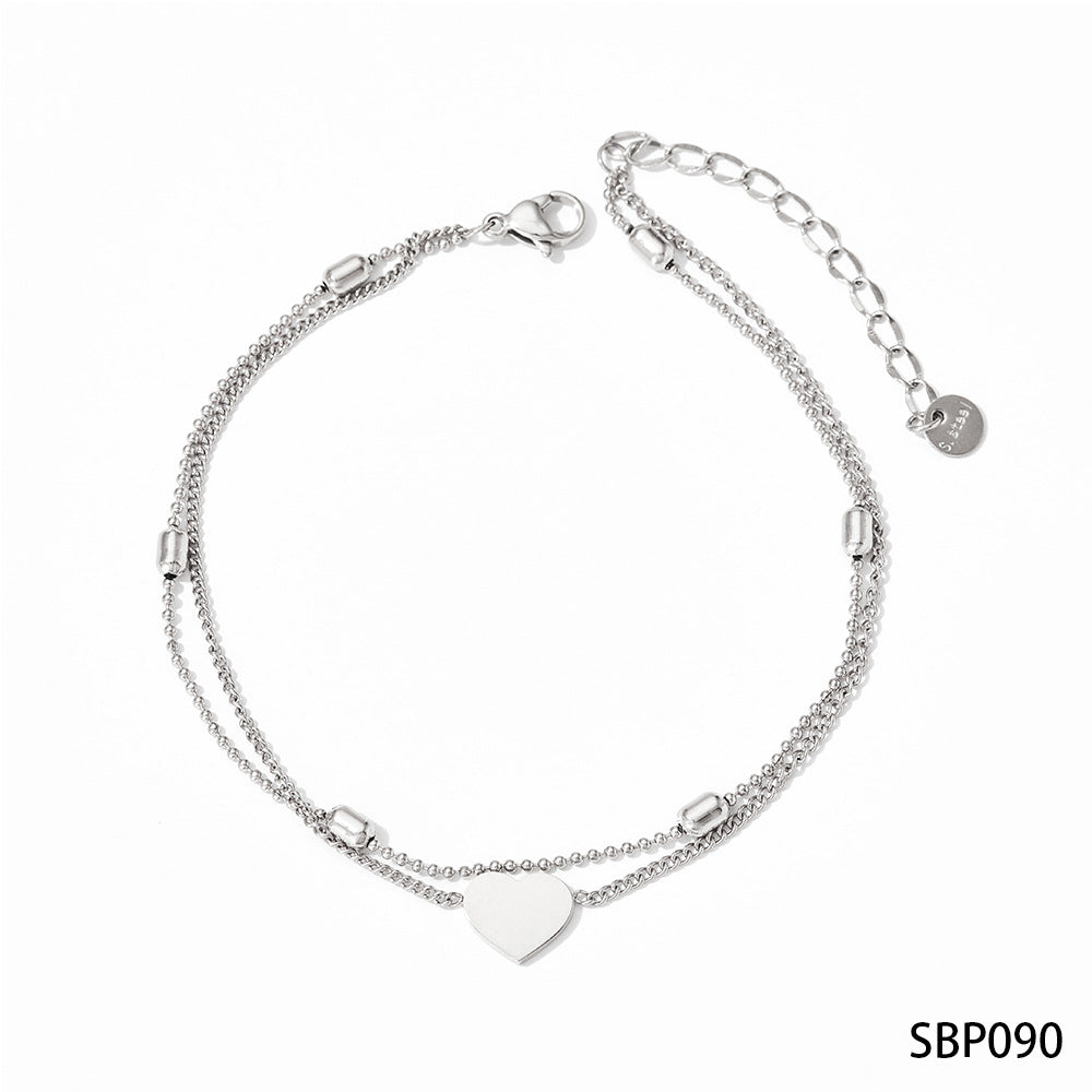 Design Sense Wheat Chain Stitching Zircon Bracelet