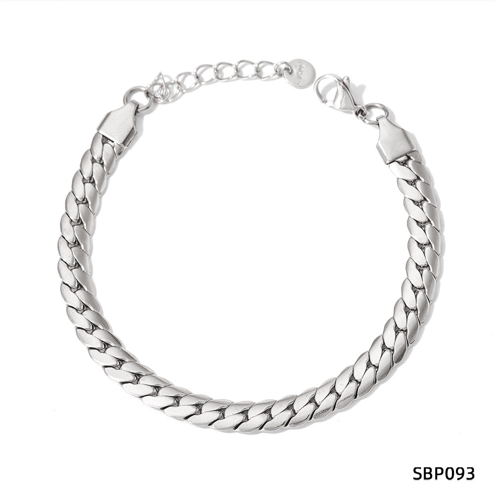 Design Sense Wheat Chain Stitching Zircon Bracelet