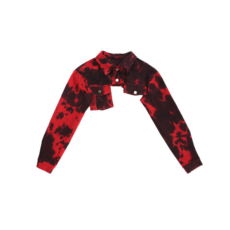 Women's Long-sleeved Coat, European And American Sweet Cool Personality Irregular Ultra-short