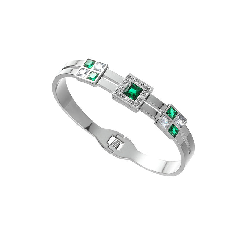 Full Body Titanium Steel Plated Light Luxury Bracelet