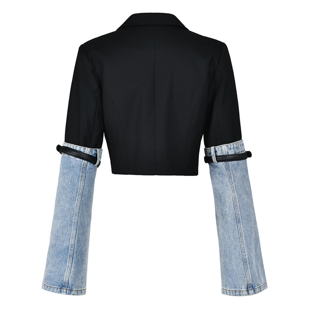 New Design Sense Cuff Belt Versatile Short Top