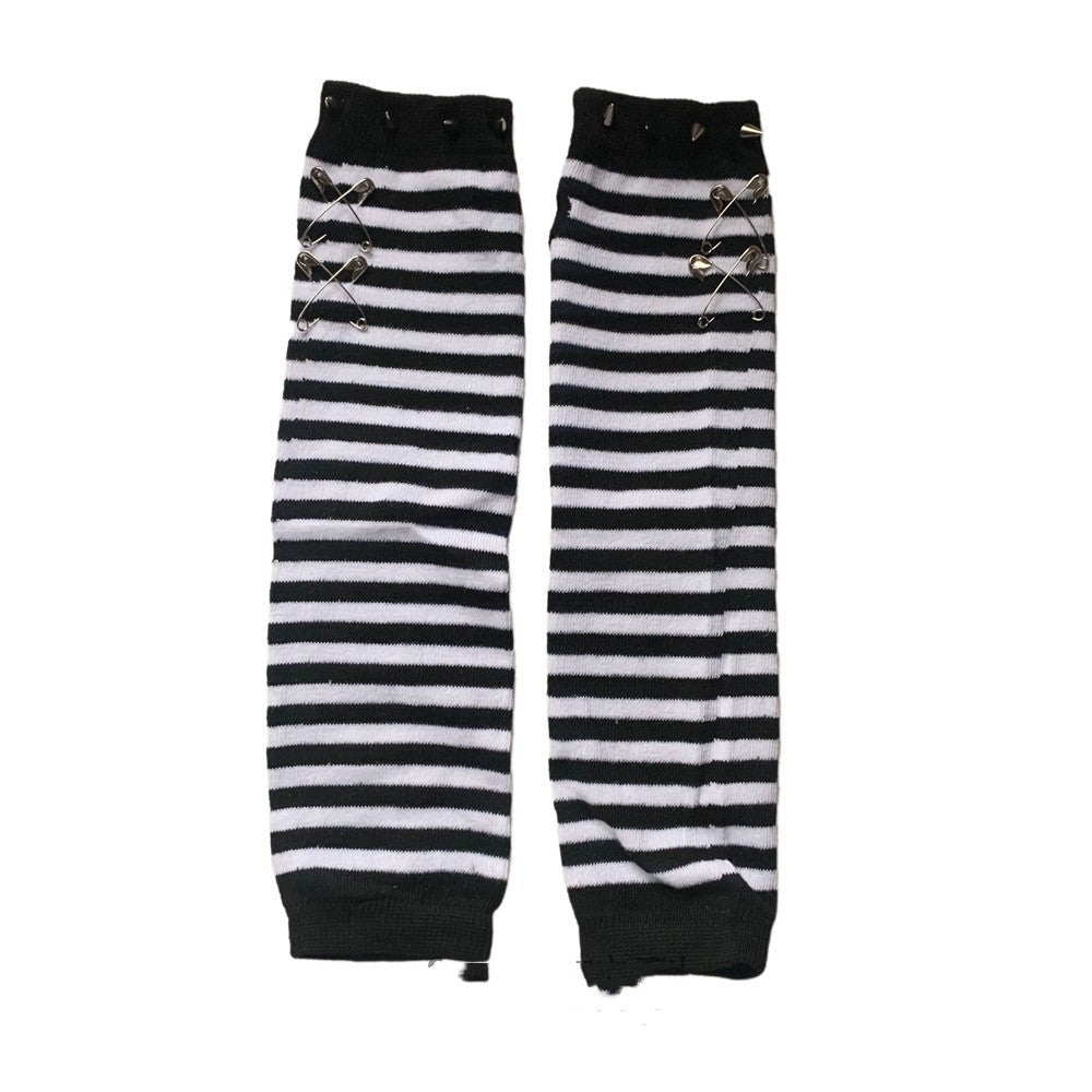 Non-mainstream Pin Rivet Dark Fingerless Oversleeve
