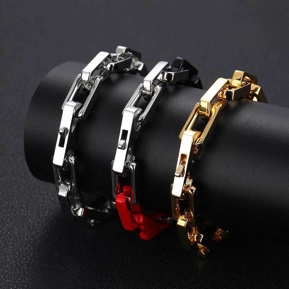 Hip Hop Titanium Steel Ornament Personalized Bracelet