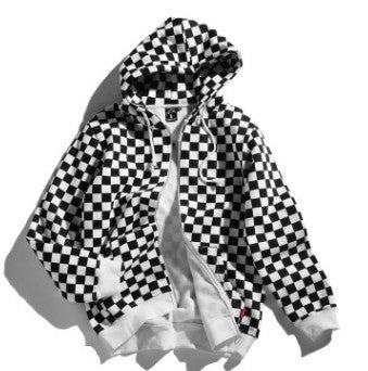 checkerboard sweater
