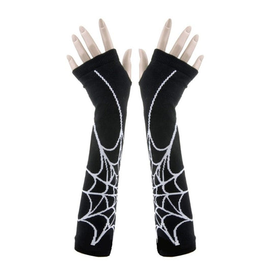 White spider web arm sleeve
