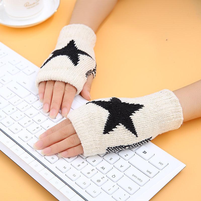 Outdoor Sports Wool Knitted Gloves