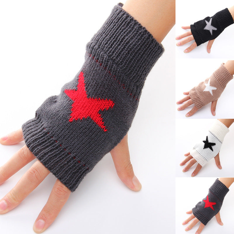 Outdoor Sports Wool Knitted Gloves