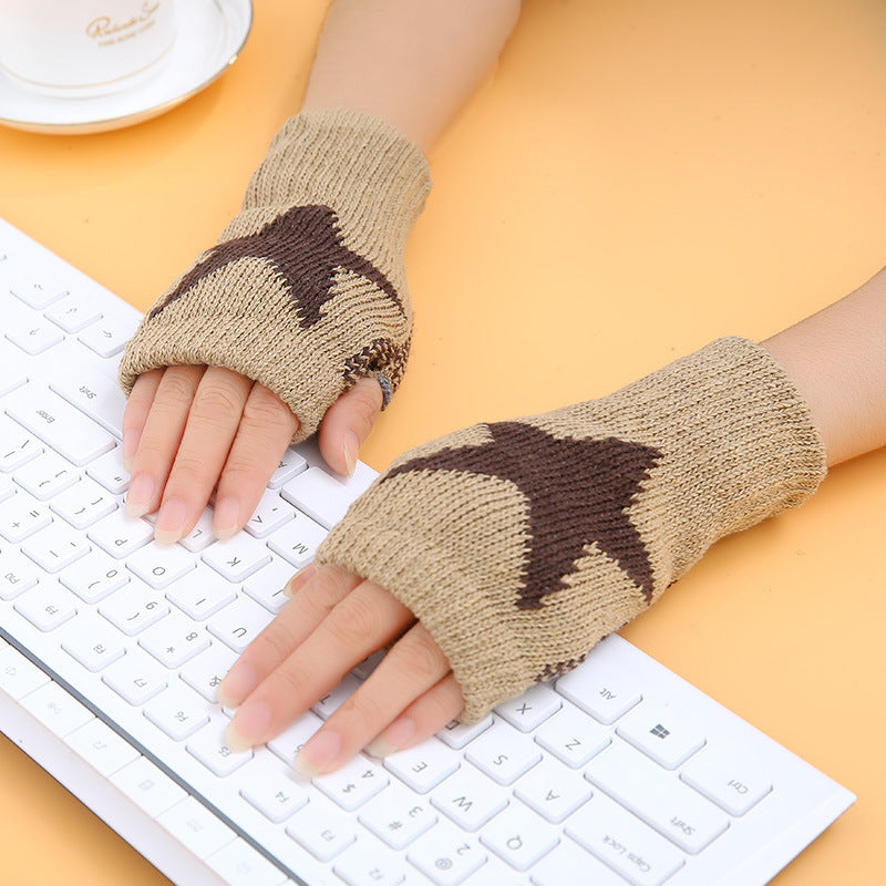 Outdoor Sports Wool Knitted Gloves