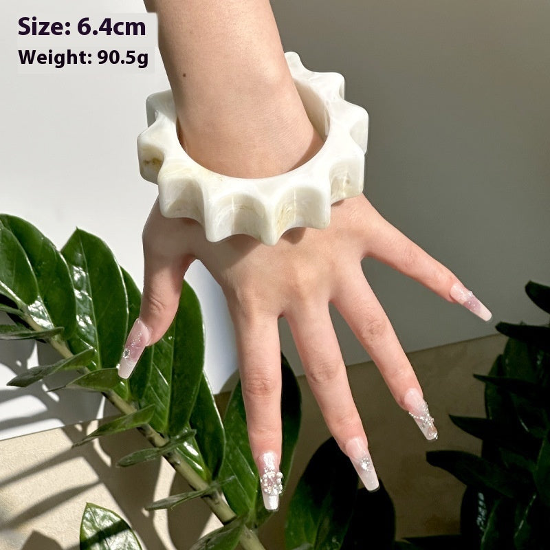 Blooming Irregular Geometric Bracelet Exaggerated