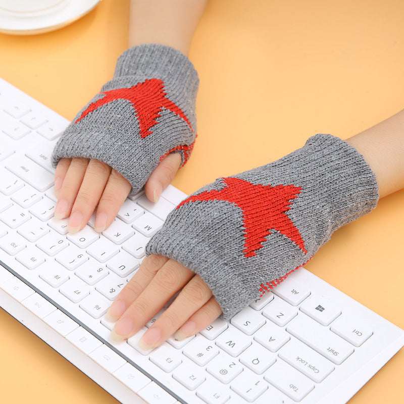 Outdoor Sports Wool Knitted Gloves