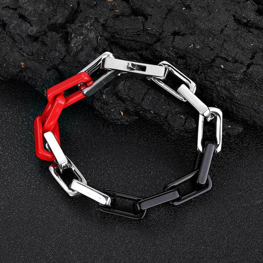Hip Hop Titanium Steel Ornament Personalized Bracelet
